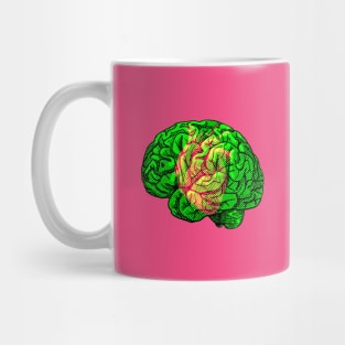 Brain&Heart Interactive Magenta&Green Filter T-Shirt #2 By Red&Blue Mug